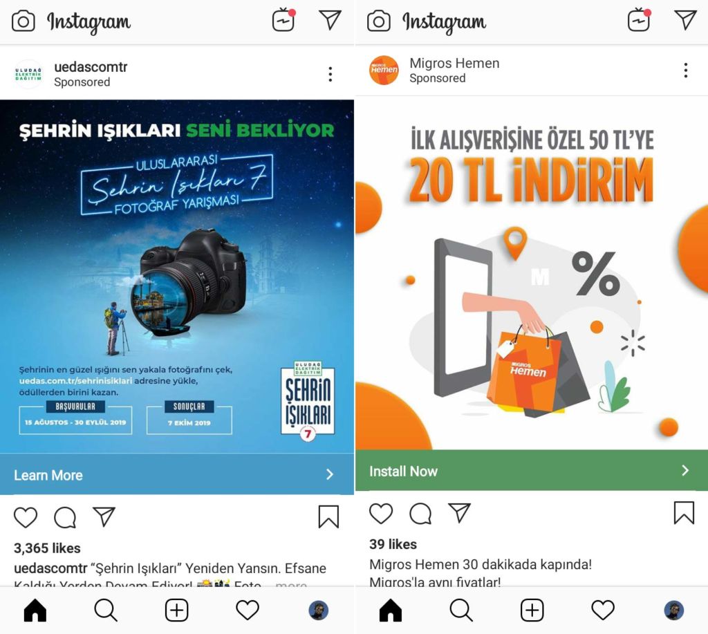 Instagram Reklamları