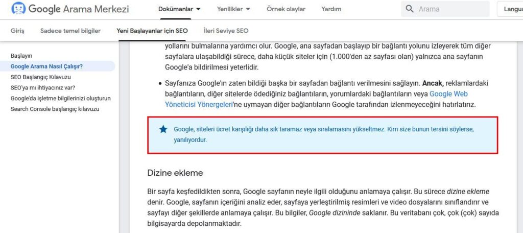 Google İlk Sayfa Garantisi